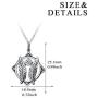 YFN Sterling Silver Godspeed Friendship Pendant Necklace Best Friends Necklace Gifts Feather Jewelry for Women 18''