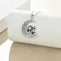 POPLYKE Nightmare Before Christmas Necklace for Women Sterling Silver Jack Skellington and Sally on The Moon Pendant Necklace Valentines Day for Girls POPLYKE Nightmare Before Christmas Necklace for Women Sterling Silver Jack Skellington and Sally on The Moon Pendant Necklace Valentines Day for Girls