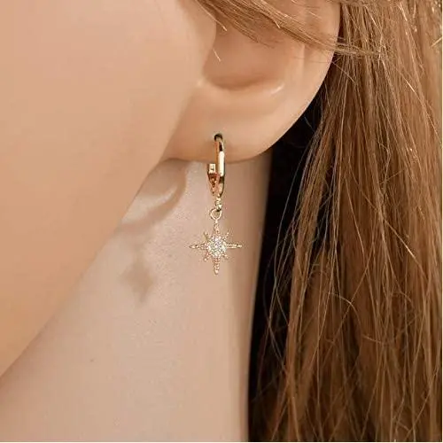 Cathercing Crystal Moon Star Dangle Earrings for Women Girls Drop Hoop Earrings With Rhinestone Hypoallergenic Stud Earrings Dangling Lightweight Earrings Modern Jewelry Daily Gift for Her (gold) Cathercing Crystal Moon Star Dangle Earrings for Women Girls Drop Hoop Earrings With Rhinestone Hypoallergenic Stud Earrings Dangling Lightweight Earrings Modern Jewelry Daily Gift for Her (gold)