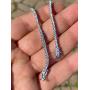 Real Solid 925 Sterling Silver 2mm CZ Tennis Bracelet - 6-8.5'' Iced Diamond One Row Bracelet - Thin & Great For Classy Everyday Look