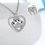 Besilver Cute Animal Pendant Necklace Charm 925 Sterling Silver Cat/Snake/Sloth/Dolphin/Starfish/Snail/Shark Cute Animal Jewelry Gift for Women Girl