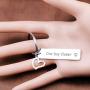 Eigso One Day Closer Keychain Long Distance Relationship Keychain Deployment Gift Military Jewelry Gifts Wife Girlfriend (One Day Closer KR)