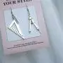 Triangle Square Rule Dangle Earrings for Women Exaggerated Math Geometric Compass Rules Statement Earrings Drop Girls School Students Teacher Jewelry