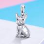 FOREVER QUEEN Dog Charm 925 Sterling Silver, Cute Loyal Partners French Bulldog Doggy Animal Pet Bead Charms fit Pandora Charms for Pandora Bracelets Jewelry, Animal Lovers