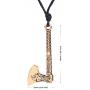 Skyrim Viking Dragon Celtic Knot Amulet Runes Perun Axes Pendant Necklace