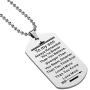 Lcbulu Son Necklace Gifts from Mom - to My Son Dog Tag Inspirational Necklace for Son, Mother to Son Necklace, Son Gifts from Mother