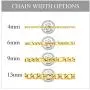 ChainsPro Mens NK 3:1 Figaro Chain Necklace-4/5/6/7.5/8/9/12/13MM Width, 18K Gold Plated/316L Stainless Steel/Black, 18-30'' (Send Gift Box) ChainsPro Mens NK 3:1 Figaro Chain Necklace-4/5/6/7.5/8/9/12/13MM Width, 18K Gold Plated/316L Stainless Steel/Black, 18-30'' (Send Gift Box)