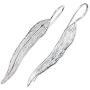 NOVICA .925 Sterling Silver Drop Earrings Willow Leaf