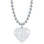 Womens iGirl Heart Pendant Necklace Double Side Letter Punk Hiphop Gothic Streetwear Chain Choler Necklace for Girls Retro Jewelry