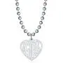 Womens iGirl Heart Pendant Necklace Double Side Letter Punk Hiphop Gothic Streetwear Chain Choler Necklace for Girls Retro Jewelry