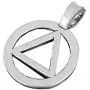 My Shape Zinc Alloy AA Symbol Alcoholics Anonymous Pendant Necklace Jewelry Gifts My Shape Zinc Alloy AA Symbol Alcoholics Anonymous Pendant Necklace Jewelry Gifts