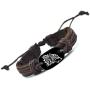 Giwotu Womens Mens 1pcs Wolf Vintage Braided Woven Rope Leather Unisex Bracelet Yak Bone Carved Fashion Jewelry for Women Man