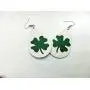 Lovastar Plaid Leather Earrings for Women Lightweight Drop Earrings Teardrop Dangle Faux Statement 2 Pairs