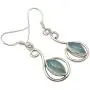 SilverStarJewel 925 Solid Sterling Silver Aqua Blue Chalcedony Earrings 4.1 cm 3.2 Grams SilverStarJewel 925 Solid Sterling Silver Aqua Blue Chalcedony Earrings 4.1 cm 3.2 Grams