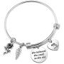 SIDIMELO Astrology Constellation Pendant Bracelet with Flower and Leaf Pendant 12 Horoscope Zodiac Jewelry Gift for Women