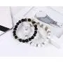 BOMAIL 8mm Crown King Charm Bracelet for Men Women Black Matte Onyx Natural Stone Beads Couple Jewelry BOMAIL 8mm Crown King Charm Bracelet for Men Women Black Matte Onyx Natural Stone Beads Couple Jewelry