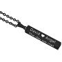 Personalized Custom Pendant Cuboid Stainless Steel Bar Pendant Necklace for Gift
