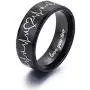 Heartbeat Rings for Couples I Love You Matching Promise Rings Wedding Bands Sets for Him and Her with Box Stainless Steel Comfort Fit Heartbeat Rings for Couples I Love You Matching Promise Rings Wedding Bands Sets for Him and Her with Box Stainless Steel Comfort Fit