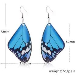 MJartoria Butterfly Earrings, Wedding Bridal Dangle Earrings Statement, Bohemian Earrings,Charm Jewelry Butterfly Earrings for Women and Girls