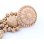 boderier Bohemian Statement Thread Tassel Chandelier Drop Dangle Earrings with Cassandra Button Stud