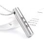 Molike Mom Dad Stainless Steel Urn Necklaces for Women Men Cremation Pendant Necklace for Memorial Ashes