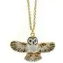 Barn Owl Necklace Hand Painted Porcelain Necklace Ceramic Animal Necklace Pendant Barn Owl Necklace Hand Painted Porcelain Necklace Ceramic Animal Necklace Pendant