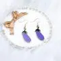 AKTAP Vegetarian Jewelry Vegan Earrings Eggplant Hook Dangle Earrings Gift for Vegan Veganism Gift AKTAP Vegetarian Jewelry Vegan Earrings Eggplant Hook Dangle Earrings Gift for Vegan Veganism Gift