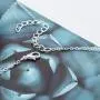 Jovono Fashion Triangle Pendant Necklaces Dainty Necklace Chain Jewelry for Women and Girls (Silver)