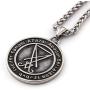 GUNGNEER Pentagram Sigil Of Lucifer Pendant Necklace Stainless Steel Keel Chain Devil Satan Jewelry Men Women