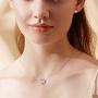 Aurora Tears 925 Sterling Silver 12 Birthstone Hearts Jewelry Women Crystal Wedding/Engagement/Bridal Heart Necklace/Earring/Ring/Bracelet Sets Jewellery