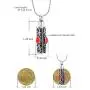 constantlife Cremation Jewelry for Ashes Crystal Stainless Steel Cylinder Urn Pendant Memorial Necklace Keepsake for Women/Men constantlife Cremation Jewelry for Ashes Crystal Stainless Steel Cylinder Urn Pendant Memorial Necklace Keepsake for Women/Men