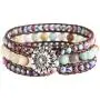 YGLINE Boho Handmade Natural Stone Bead 3 Row Wide Wrap Wrist Statment Bracelet Jewelry Collection YGLINE Boho Handmade Natural Stone Bead 3 Row Wide Wrap Wrist Statment Bracelet Jewelry Collection