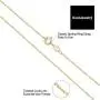 Kooljewelry Yellow Gold Plated Sterling Silver 1 mm Twisted Curb Chain Necklace Kooljewelry Yellow Gold Plated Sterling Silver 1 mm Twisted Curb Chain Necklace