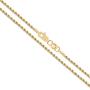 Orostar 14K Yellow Gold 2mm Diamond Cut Rope Chain Necklace, 16'' - 30''