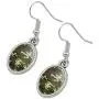 GRAPHICS & MORE Green Camouflage Novelty Dangling Drop Oval Charm Earrings GRAPHICS & MORE Green Camouflage Novelty Dangling Drop Oval Charm Earrings