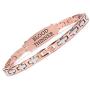 linnalove Lady Medical Alert id Bracelets-Stainless Steel Medical Bracelets for Women-7.5''