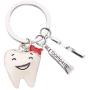 AKTAP Dental Hygienist Gifts Dentist Funny Keychain Dentist Graduation Gift for Him or Her Dental Assistant Jewelry
