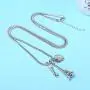 Pairs Eiffel Tower Necklace for Women Men Heart Key Pendant Silver Black/Platinum Plated Jewelry Long Chain Pairs Eiffel Tower Necklace for Women Men Heart Key Pendant Silver Black/Platinum Plated Jewelry Long Chain