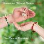 Chakra Bracelets-Natural Semi Precious Gemstones-Also Suitable as Best Friend Couples Distance Bracelets for 2-Essential Oil Diffuser Lava Bracelets-Rock Stone Beads-Healing Protection Energy Stress