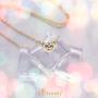 555Jewelry Womens Stainless Steel Heart CZ Engraved Round Disc Pendant Necklace