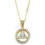 Mariell 14K Gold Plated AA Recovery Necklace CZ Unity Symbol Pendant - Great Jewelry Gift for Sober Women Mariell 14K Gold Plated AA Recovery Necklace CZ Unity Symbol Pendant - Great Jewelry Gift for Sober Women