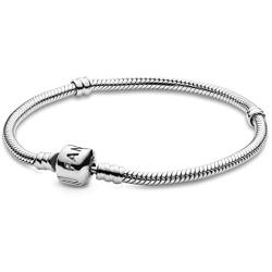 Pandora Jewelry Iconic Moments Snake Chain Charm Sterling Silver Bracelet, 6.3''