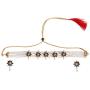 Efulgenz Indian Traditional 18K Gold Tone Plated Ruby Pearl Beaded Collar Strand Moti Choker Necklace Jewelery Festive Costume Accessories for Women and Girls
