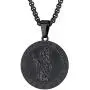 PROSTEEL Stainless Steel Saint Christopher Necklace for Men Women, 22''-24'' Adjustable, Black/18K Gold Plated, Patron Saint of Travellers, Come Gift Box