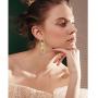 DAMLENG Fashion Unique Lightweight Long Resin Acrylic Gold Silver Chain Link Dangle Drop Earrings for Women Girls Statement Geometric Jewelry Gifts