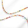 Aetorgc Boho Layered Choker Necklace Chain Love Necklaces Multi Color Beaded Necklace Jewelry for Women and Girls