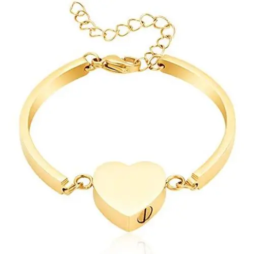 constantlife Cremation Bracelet for Ashes Memorial Jewelry Stainless Steel Heart Shape Urn Pendant Chain Ashes Holder Funeral Keepsake constantlife Cremation Bracelet for Ashes Memorial Jewelry Stainless Steel Heart Shape Urn Pendant Chain Ashes Holder Funeral Keepsake