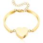 constantlife Cremation Bracelet for Ashes Memorial Jewelry Stainless Steel Heart Shape Urn Pendant Chain Ashes Holder Funeral Keepsake