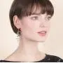 Joan Miro Abstract & Geometric Metal Motif Mobile Statement Long Earrings Joan Miro Abstract & Geometric Metal Motif Mobile Statement Long Earrings