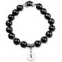 Semicolon Bracelet Mental Health Awareness Gift Suicide Prevention Awareness Depression Awareness Obsidian Bead Bracelet Semicolon Jewelry